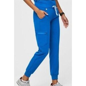 FIGS Zamora Blue Women’s Scrub Drawstring Joggers Size Small